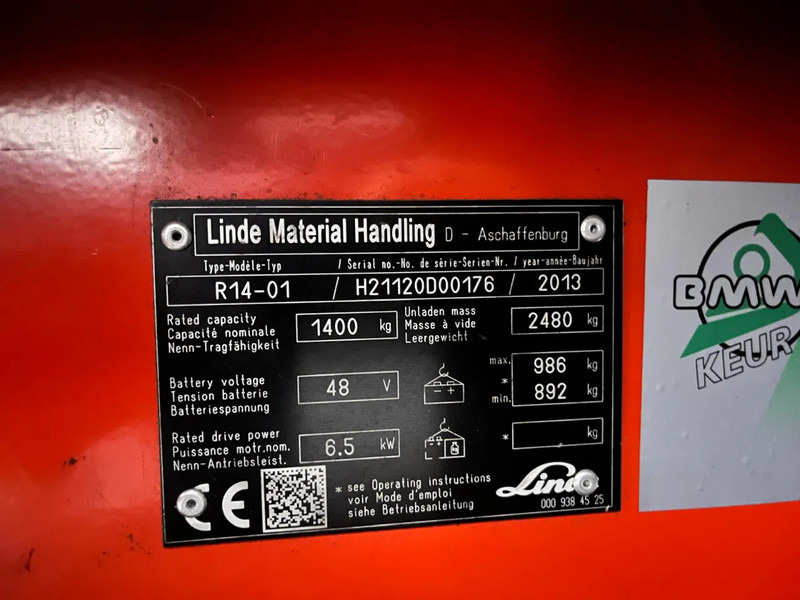 Retráctil Linde R14-01: foto 8 Retráctil Linde R14-01: foto 8