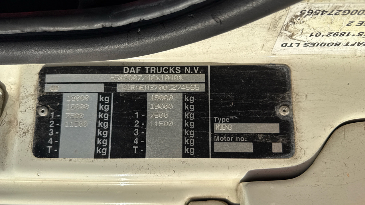 Camión caja cerrada DAF CF 260: foto 12 Camión caja cerrada DAF CF 260: foto 12