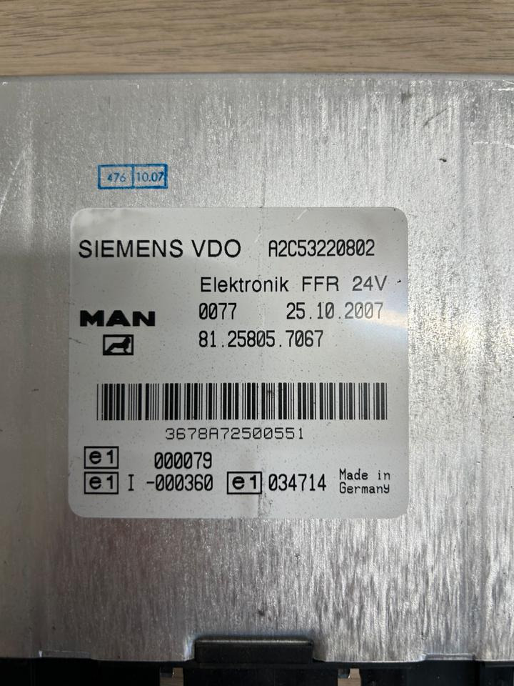 MAN SIEMENS VDO Elektronik FFR Steuergerät 81.25805.7067 - Unidad de control para Camión: foto 3 MAN SIEMENS VDO Elektronik FFR Steuergerät 81.25805.7067 - Unidad de control para Camión: foto 3