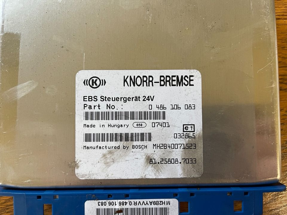 MAN TGX TGL Knorr-Bremse EBS Elektronik 81258087033 - Unidad de control para Camión: foto 2 MAN TGX TGL Knorr-Bremse EBS Elektronik 81258087033 - Unidad de control para Camión: foto 2