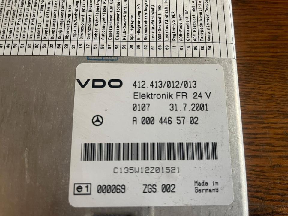 Mercedes Atego Elektronik FR VDO Steuergerät A0004465702 - Unidad de control para Camión: foto 3 Mercedes Atego Elektronik FR VDO Steuergerät A0004465702 - Unidad de control para Camión: foto 3