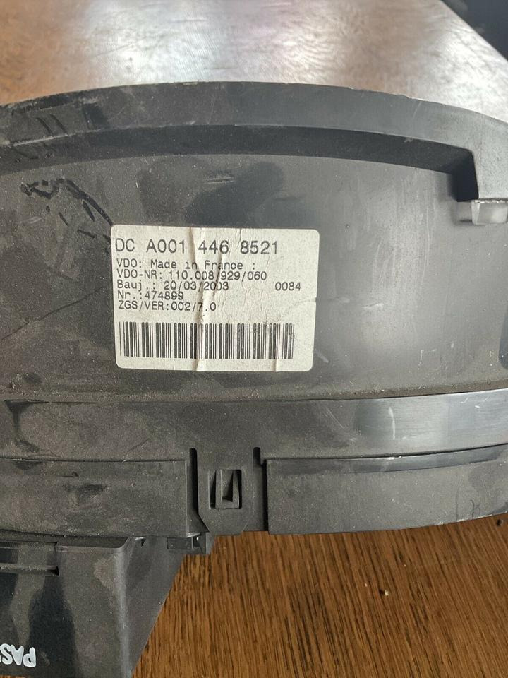 Mercedes Sprinter Kombiinstrument Tacho A0014468521 - Tacógrafo para Camión: foto 2 Mercedes Sprinter Kombiinstrument Tacho A0014468521 - Tacógrafo para Camión: foto 2