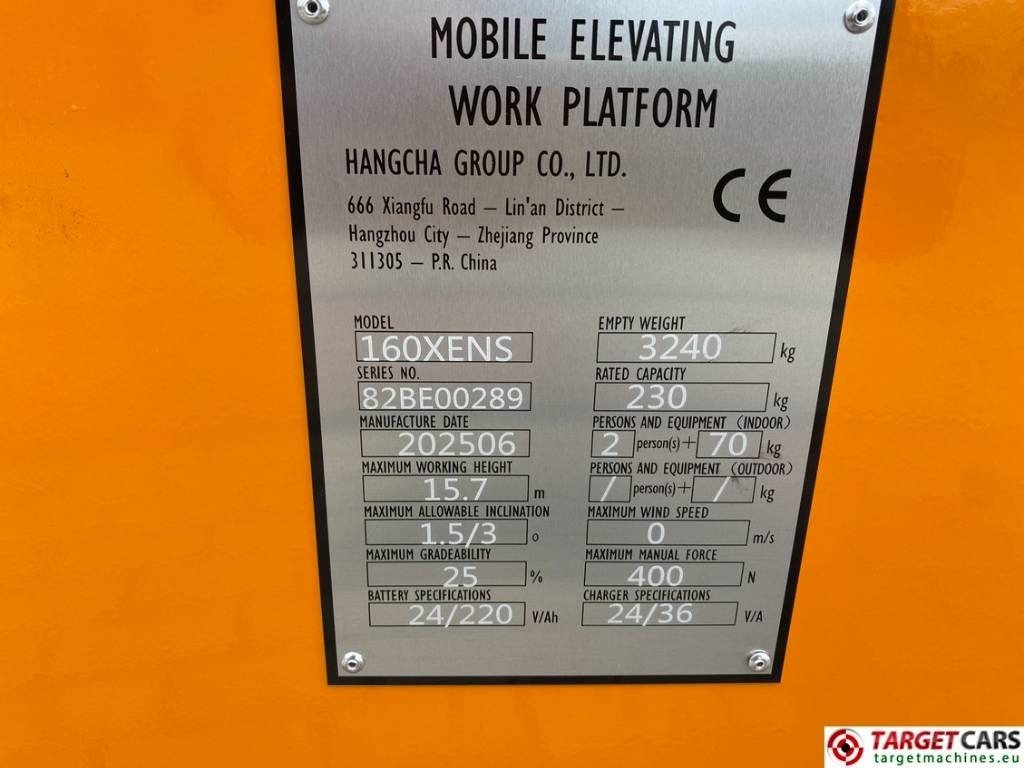 Leasing de Hangcha 160XENS Electric 160 Scissor Work Lift 1570cm NEW  Hangcha 160XENS Electric 160 Scissor Work Lift 1570cm NEW: foto 10 Leasing de Hangcha 160XENS Electric 160 Scissor Work Lift 1570cm NEW  Hangcha 160XENS Electric 160 Scissor Work Lift 1570cm NEW: foto 10