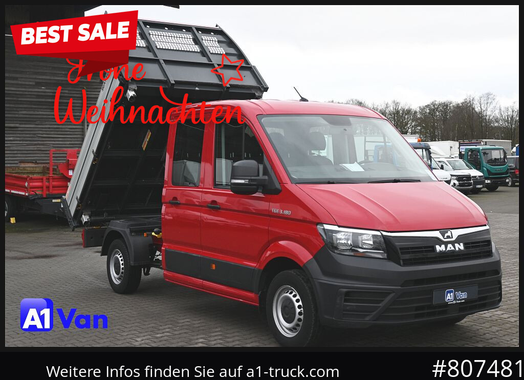 MAN TGE 3.180 Doka Kipper,Klima, AHK, Tüv Neu - Camión: foto 1 MAN TGE 3.180 Doka Kipper,Klima, AHK, Tüv Neu - Camión: foto 1
