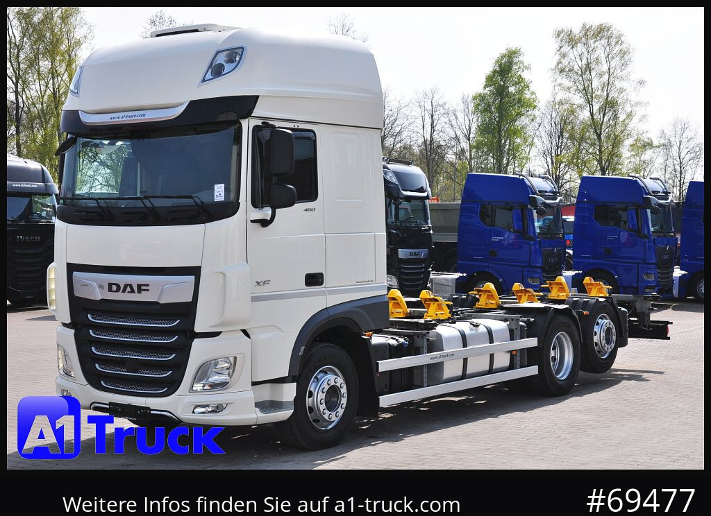 Camión chasis DAF XF 480 Intarder, Multiwechsler 2x AHK, TÜV 10-2026: foto 13