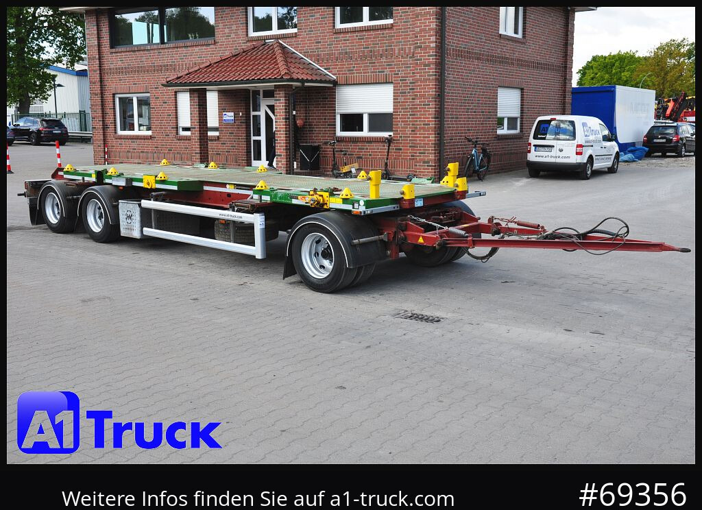 HUEFFERMANN Abstetzanhänger HMA 24. - Remolque multilift/ Portacontenedores de cadenas: foto 1 HUEFFERMANN Abstetzanhänger HMA 24. - Remolque multilift/ Portacontenedores de cadenas: foto 1