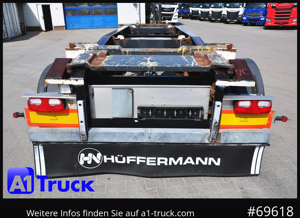 HUEFFERMANN HSA 1870 Luft, BPW Alu, - Remolque multilift/ Portacontenedores de cadenas: foto 2 HUEFFERMANN HSA 1870 Luft, BPW Alu, - Remolque multilift/ Portacontenedores de cadenas: foto 2