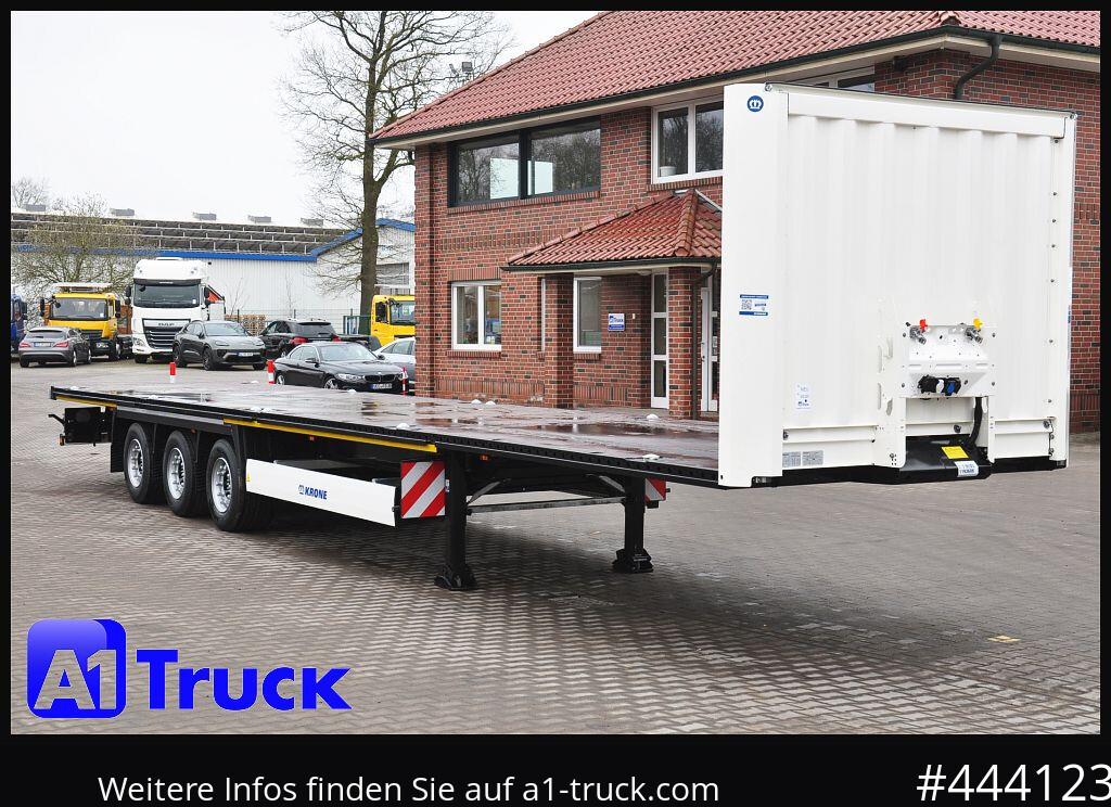 KRONE 5 x SD, Mega, Twistlock, Container, NEU, ohne Zulassung - Semirremolque plataforma/ Caja abierta: foto 1 KRONE 5 x SD, Mega, Twistlock, Container, NEU, ohne Zulassung - Semirremolque plataforma/ Caja abierta: foto 1