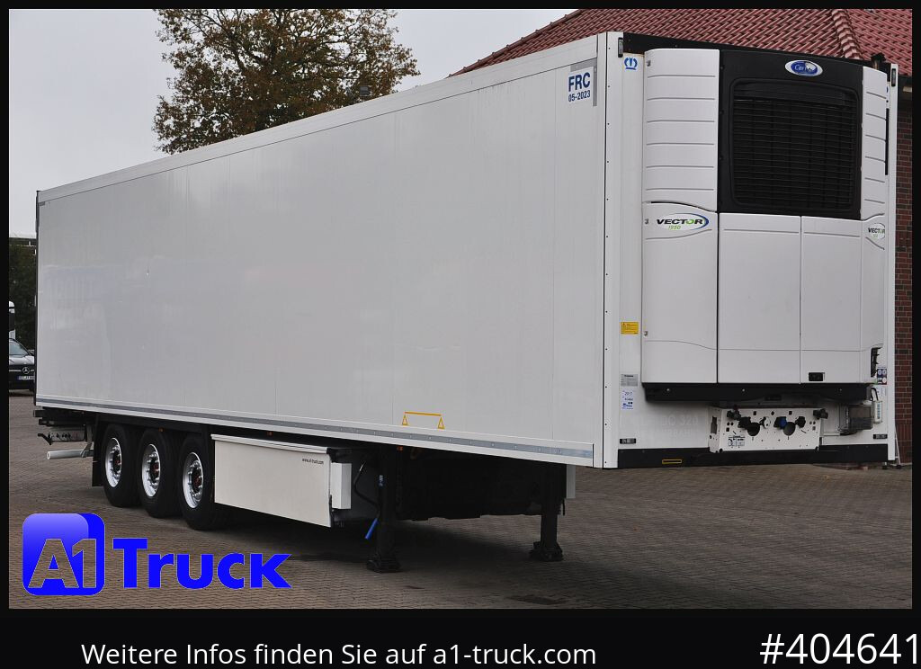 KRONE SDR 27, Rohrbahnen SAF Carrier Vector 1950, - Semirremolque frigorífico: foto 1 KRONE SDR 27, Rohrbahnen SAF Carrier Vector 1950, - Semirremolque frigorífico: foto 1