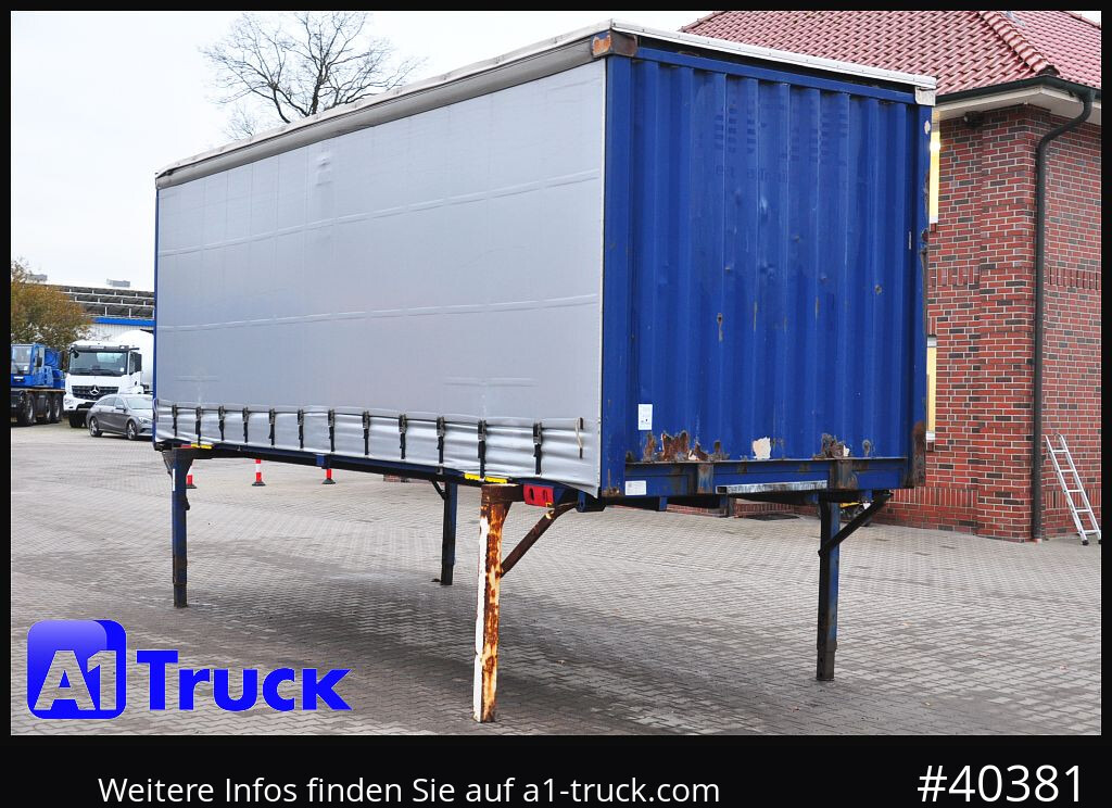 KRONE Wechselbrücke 7,45 neue Plane, Bordwand - Toldo carrocería: foto 1 KRONE Wechselbrücke 7,45 neue Plane, Bordwand - Toldo carrocería: foto 1