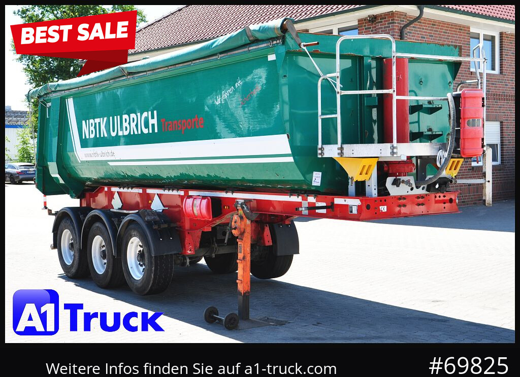 LANGENDORF SKS-HS 24-30, 26m³, Stahl Lift, Alufelgen, - Semirremolque volquete: foto 1 LANGENDORF SKS-HS 24-30, 26m³, Stahl Lift, Alufelgen, - Semirremolque volquete: foto 1