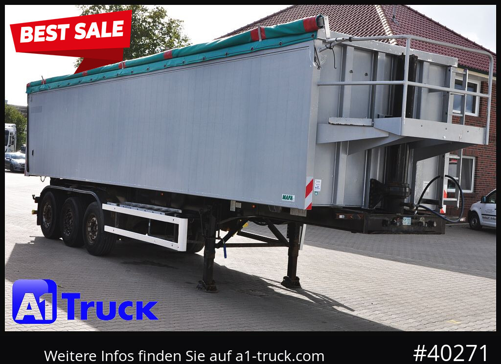 MAFA Alu-Kippmulde, 50m³, Liftachse, Getreiderschieber, - Semirremolque volquete: foto 1 MAFA Alu-Kippmulde, 50m³, Liftachse, Getreiderschieber, - Semirremolque volquete: foto 1