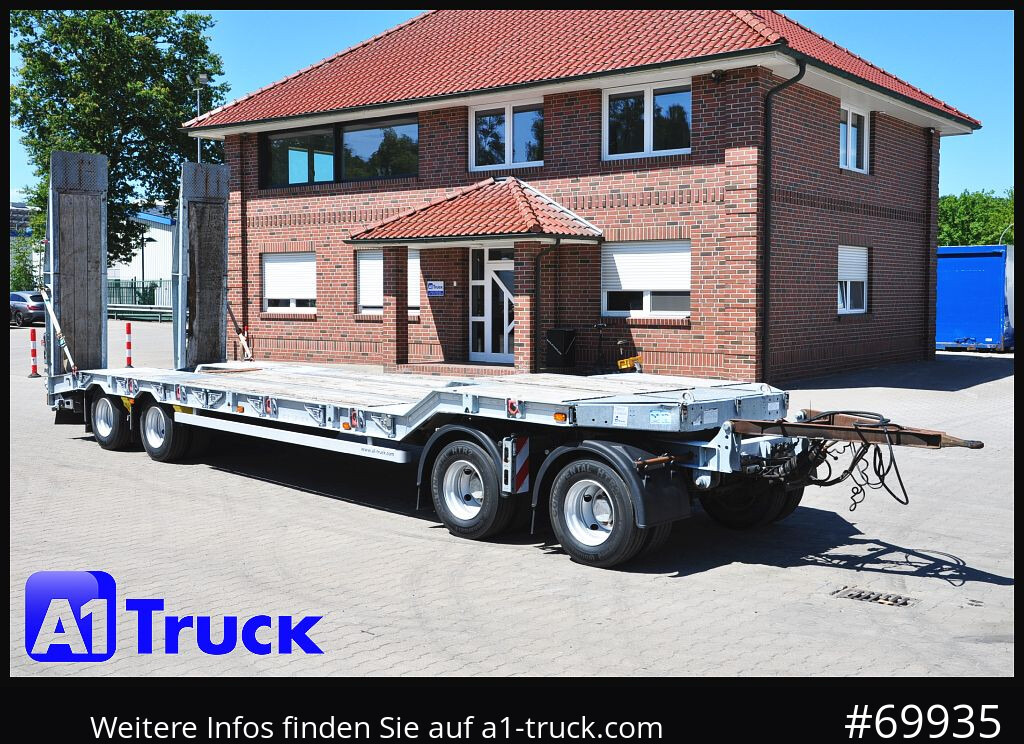 MUELLER-MITTELTAL T4 Profi, 4 achs Tieflader, hydr. Rampen, - Remolque góndola rebajadas: foto 1 MUELLER-MITTELTAL T4 Profi, 4 achs Tieflader, hydr. Rampen, - Remolque góndola rebajadas: foto 1
