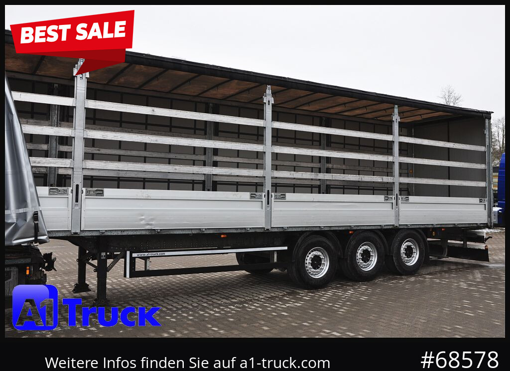 SCHMITZ SCS, Bordwandsider, Steckrungen, Liftachse, verzinkt - Semirremolque lona: foto 1 SCHMITZ SCS, Bordwandsider, Steckrungen, Liftachse, verzinkt - Semirremolque lona: foto 1