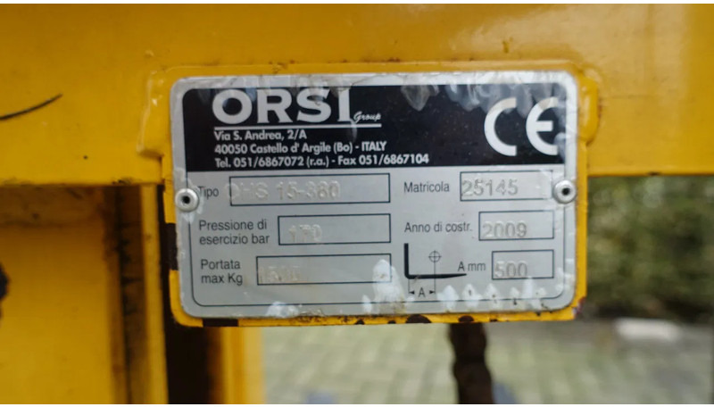 ORSI OHS 15-380 Hefmast met 3 punts aansluiting - Implemento para Maquinaria agrícola: foto 4 ORSI OHS 15-380 Hefmast met 3 punts aansluiting - Implemento para Maquinaria agrícola: foto 4