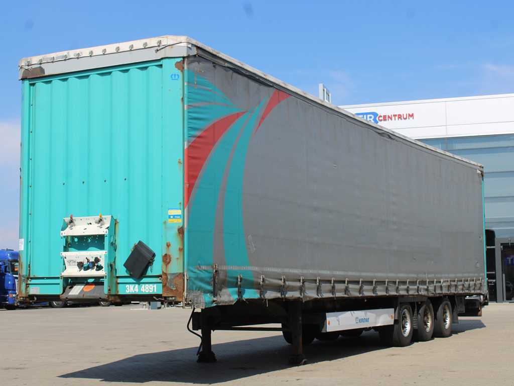Krone SD 04, LOWDECK, LIFTING AXLE, LIFT ROOF - Semirremolque lona: foto 1 Krone SD 04, LOWDECK, LIFTING AXLE, LIFT ROOF - Semirremolque lona: foto 1