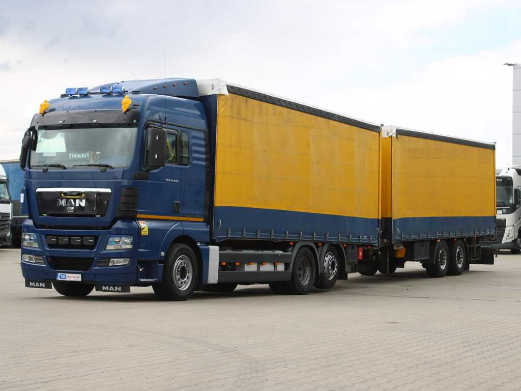 MAN TGS 26.440, 6X2, EURO 5, LIFTING AXLE, TV + K&G ZPA 18 - Camión lona: foto 1 MAN TGS 26.440, 6X2, EURO 5, LIFTING AXLE, TV + K&G ZPA 18 - Camión lona: foto 1