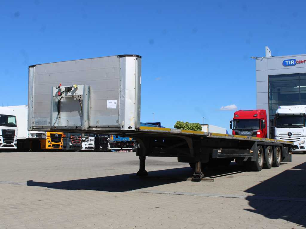 Schmitz CARGOBULL SCB*S3T, LIFTING AXLE, MULTILOCK - Semirremolque plataforma/ Caja abierta: foto 1 Schmitz CARGOBULL SCB*S3T, LIFTING AXLE, MULTILOCK - Semirremolque plataforma/ Caja abierta: foto 1