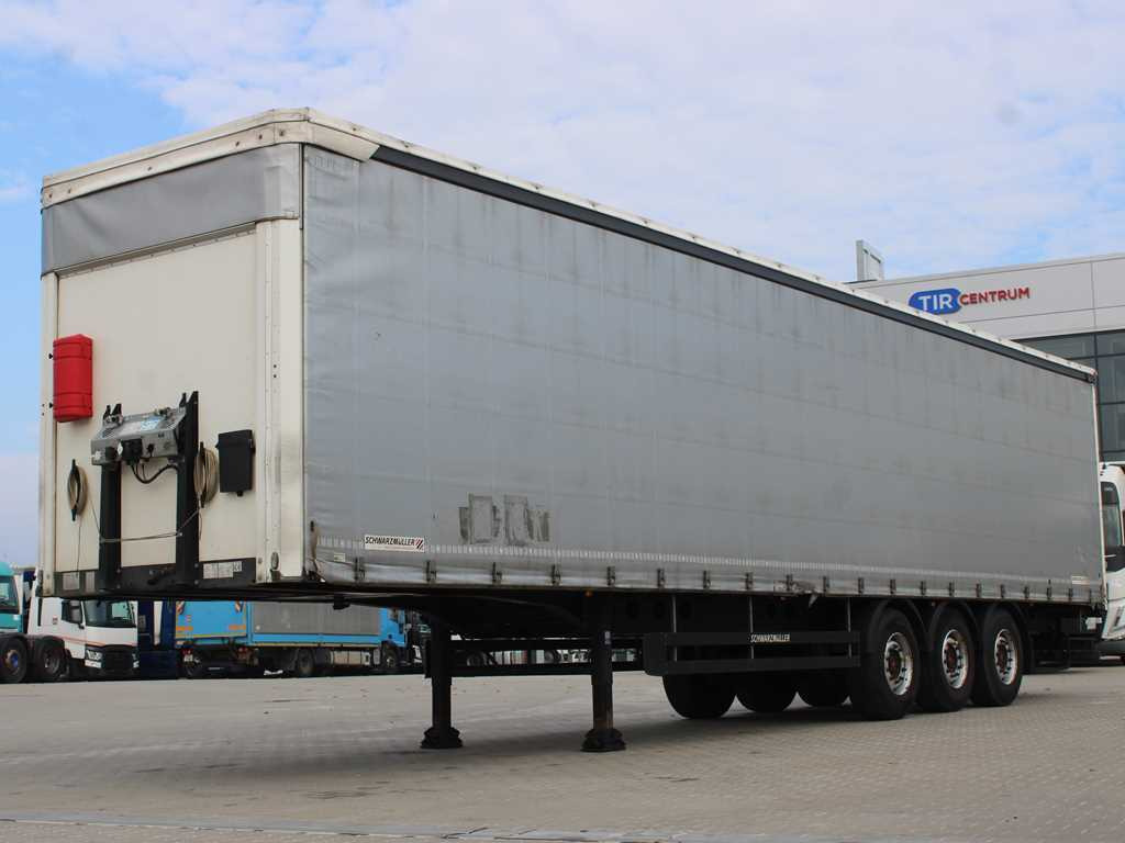 Schwarzmüller SPA 3/E, AXLES SAF, MULDA, MULTILOCK, TIRES 80% - Semirremolque lona: foto 1 Schwarzmüller SPA 3/E, AXLES SAF, MULDA, MULTILOCK, TIRES 80% - Semirremolque lona: foto 1