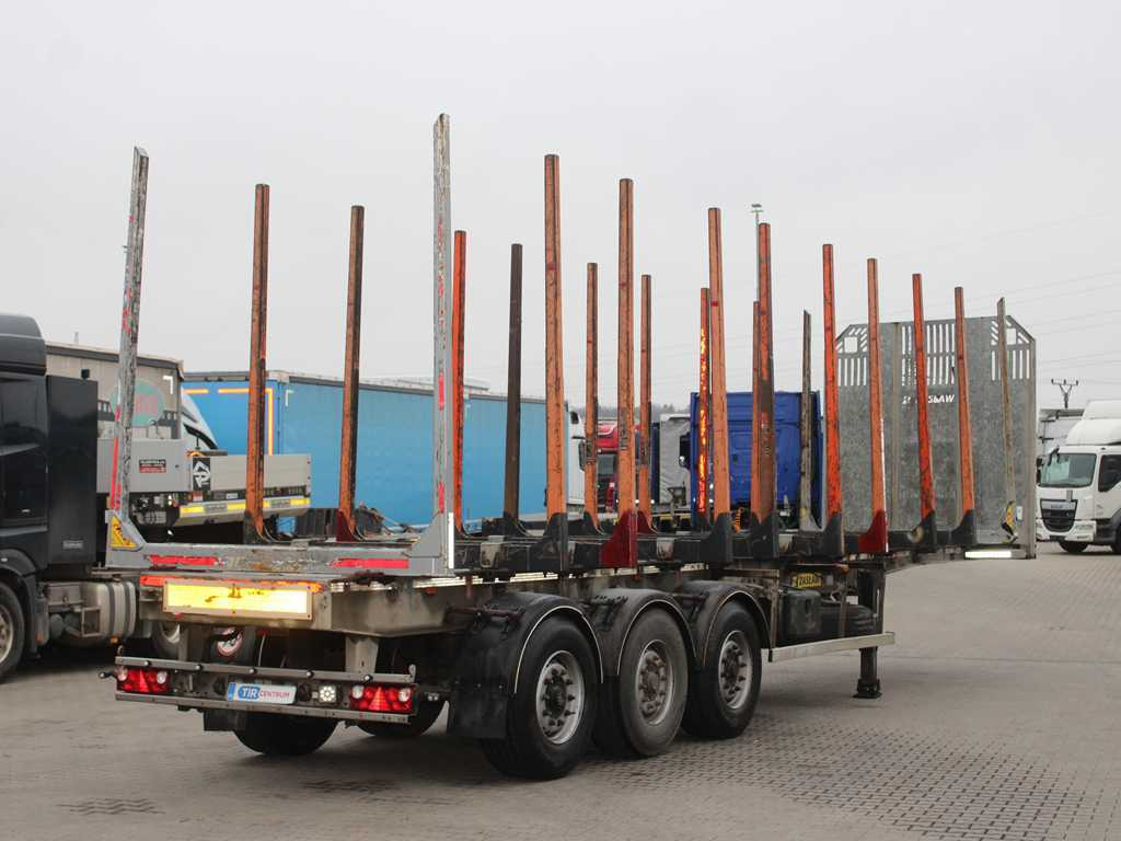 ZASŁAW D-651A, 2x LIFT AXLE, TYRES 80% - Semirremolque forestal: foto 4 ZASŁAW D-651A, 2x LIFT AXLE, TYRES 80% - Semirremolque forestal: foto 4