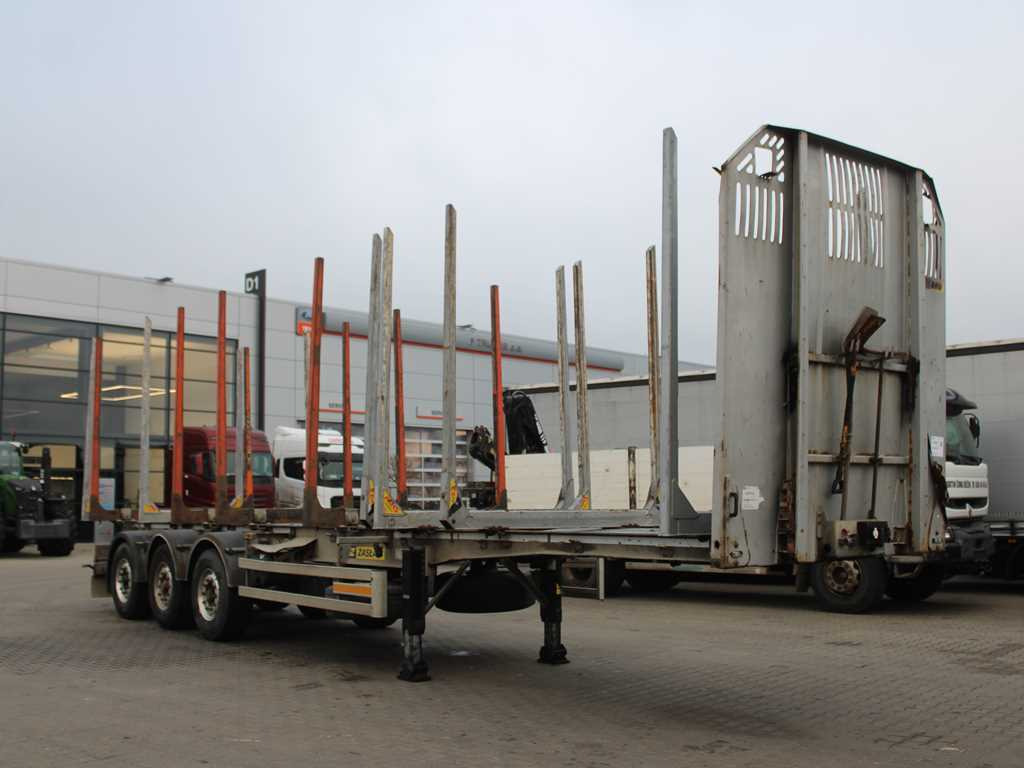 ZASŁAW D-651A, 2x LIFTING AXLE - Semirremolque forestal: foto 2 ZASŁAW D-651A, 2x LIFTING AXLE - Semirremolque forestal: foto 2