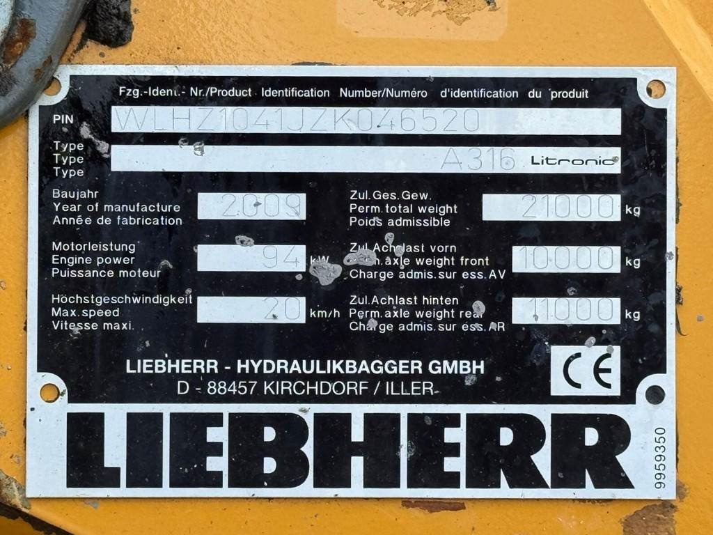 Manipulador de materiales Liebherr A 316: foto 11 Manipulador de materiales Liebherr A 316: foto 11