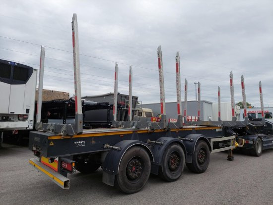 DOLL Holzauflieger H3S-12, Tydraul , Langholz, 2+4 verstellbare Rungenpaare, Langholz, Liftachse, - Semirremolque forestal: foto 4 DOLL Holzauflieger H3S-12, Tydraul , Langholz, 2+4 verstellbare Rungenpaare, Langholz, Liftachse, - Semirremolque forestal: foto 4