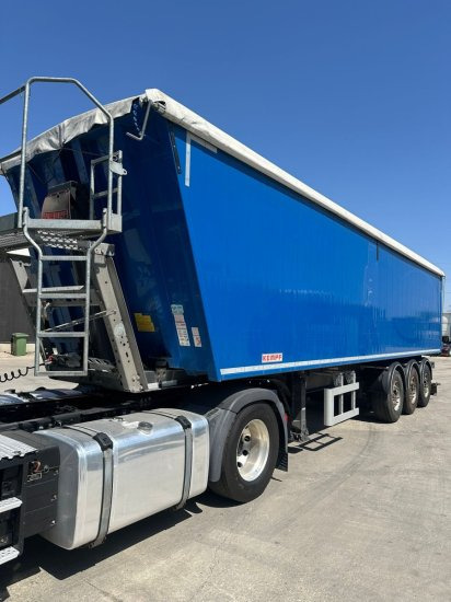 Kempf SKM 39 Alu-Kastenmulde 55m³ Rollplane - Semirremolque volquete: foto 1 Kempf SKM 39 Alu-Kastenmulde 55m³ Rollplane - Semirremolque volquete: foto 1