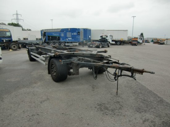 Krone Maxi Lafette BPW Achsen 3 Stück - Remolque portacontenedore/ Intercambiable: foto 3 Krone Maxi Lafette BPW Achsen 3 Stück - Remolque portacontenedore/ Intercambiable: foto 3