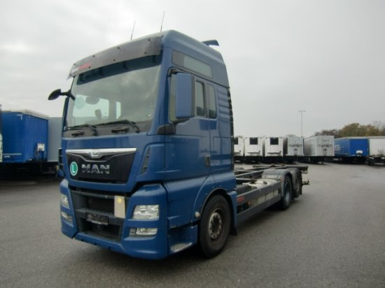 MAN TGX 26.440 BDF, XXL, Retarder, Automatik, E6, Liftachse, - Camión portacontenedore/ Intercambiable: foto 1 MAN TGX 26.440 BDF, XXL, Retarder, Automatik, E6, Liftachse, - Camión portacontenedore/ Intercambiable: foto 1