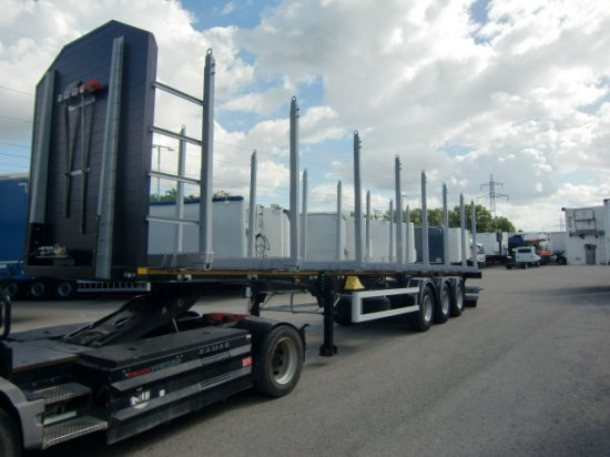 MEGA TIMBER LONG Holzauflieger 8 Rungenpaare 3. Achse Liftachse - Semirremolque forestal: foto 1 MEGA TIMBER LONG Holzauflieger 8 Rungenpaare 3. Achse Liftachse - Semirremolque forestal: foto 1