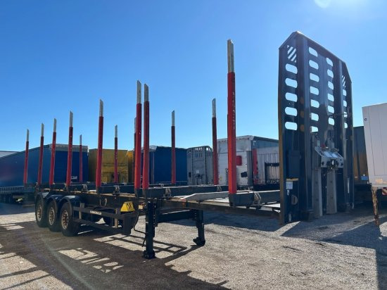 Schwarzmüller Holzauflieger, 8 Rungenpaare, SAF-Achsen, Liftachse - Semirremolque forestal: foto 3 Schwarzmüller Holzauflieger, 8 Rungenpaare, SAF-Achsen, Liftachse - Semirremolque forestal: foto 3