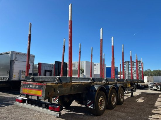 Schwarzmüller Holzauflieger, 8 Rungenpaare, SAF-Achsen, Liftachse - Semirremolque forestal: foto 5 Schwarzmüller Holzauflieger, 8 Rungenpaare, SAF-Achsen, Liftachse - Semirremolque forestal: foto 5