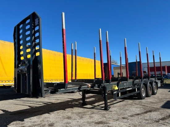 Schwarzmüller Holzauflieger, 8 Rungenpaare, SAF-Achsen, Liftachse - Semirremolque forestal: foto 1 Schwarzmüller Holzauflieger, 8 Rungenpaare, SAF-Achsen, Liftachse - Semirremolque forestal: foto 1