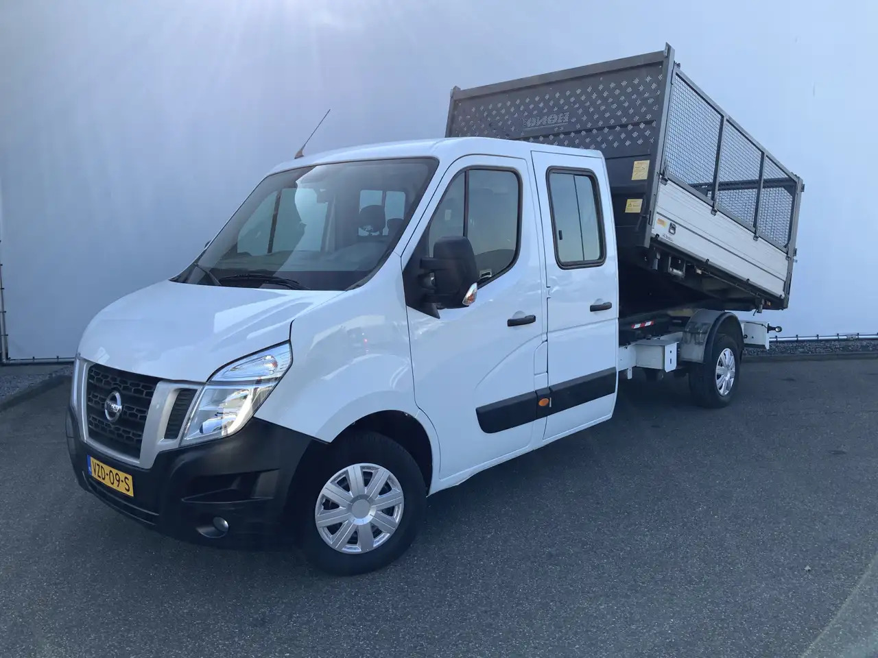Nissan NV400 2.3 dCi L3H1 Dub Cab 3 Zijde Kipper Airco Bakmaat - Volquete furgoneta: foto 1 Nissan NV400 2.3 dCi L3H1 Dub Cab 3 Zijde Kipper Airco Bakmaat - Volquete furgoneta: foto 1