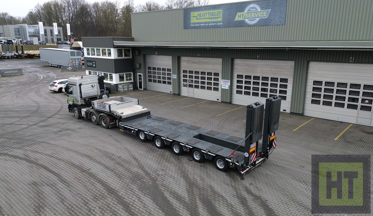 Faymonville 5-Achs-Tele-Semi-Halbachsen-Twinaxle-hydr Rampen - Semirremolque góndola rebajadas: foto 1 Faymonville 5-Achs-Tele-Semi-Halbachsen-Twinaxle-hydr Rampen - Semirremolque góndola rebajadas: foto 1