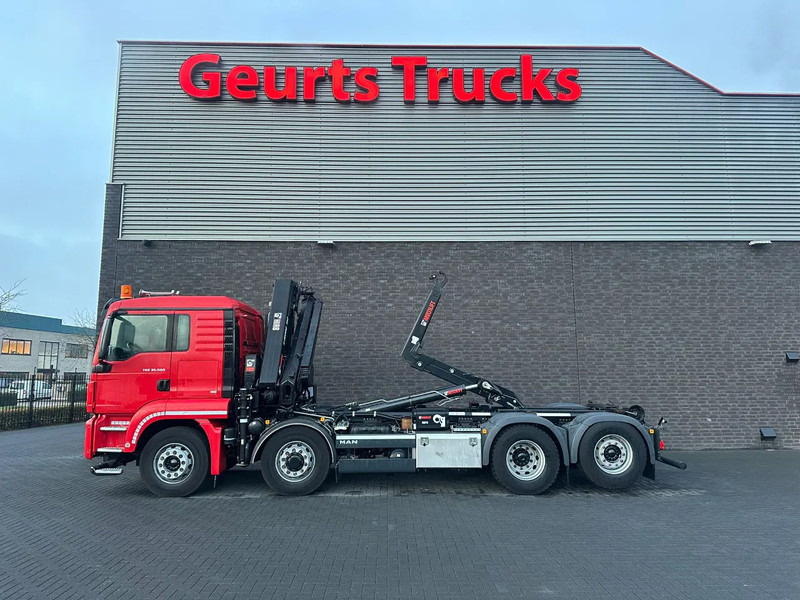 Camión multibasculante, Camión grúa MAN TGS 35.500 8X4H-6 MET MULTILIFT ULT T 21 S51 HAAKARMSYSTEEM + HIAB X-HIPRO 192 E-4 KRAAN/CRANE/KRAN/GRUA: foto 11