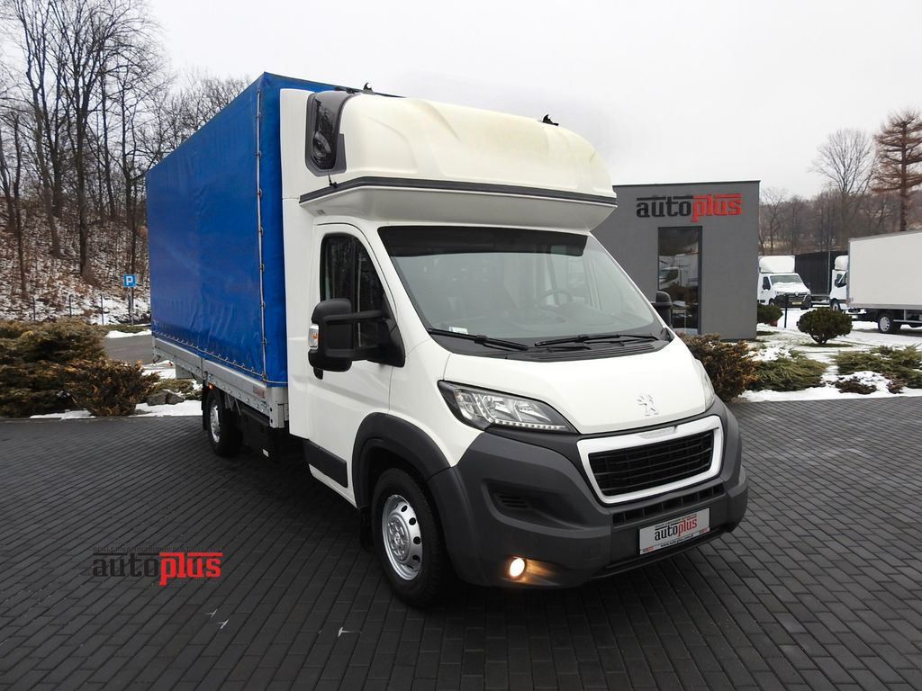Peugeot BOXER PRITSCHE PLANE 10 PALETEN WEBASTO TEMPOMAT - Furgoneta con caja de lona: foto 1 Peugeot BOXER PRITSCHE PLANE 10 PALETEN WEBASTO TEMPOMAT - Furgoneta con caja de lona: foto 1