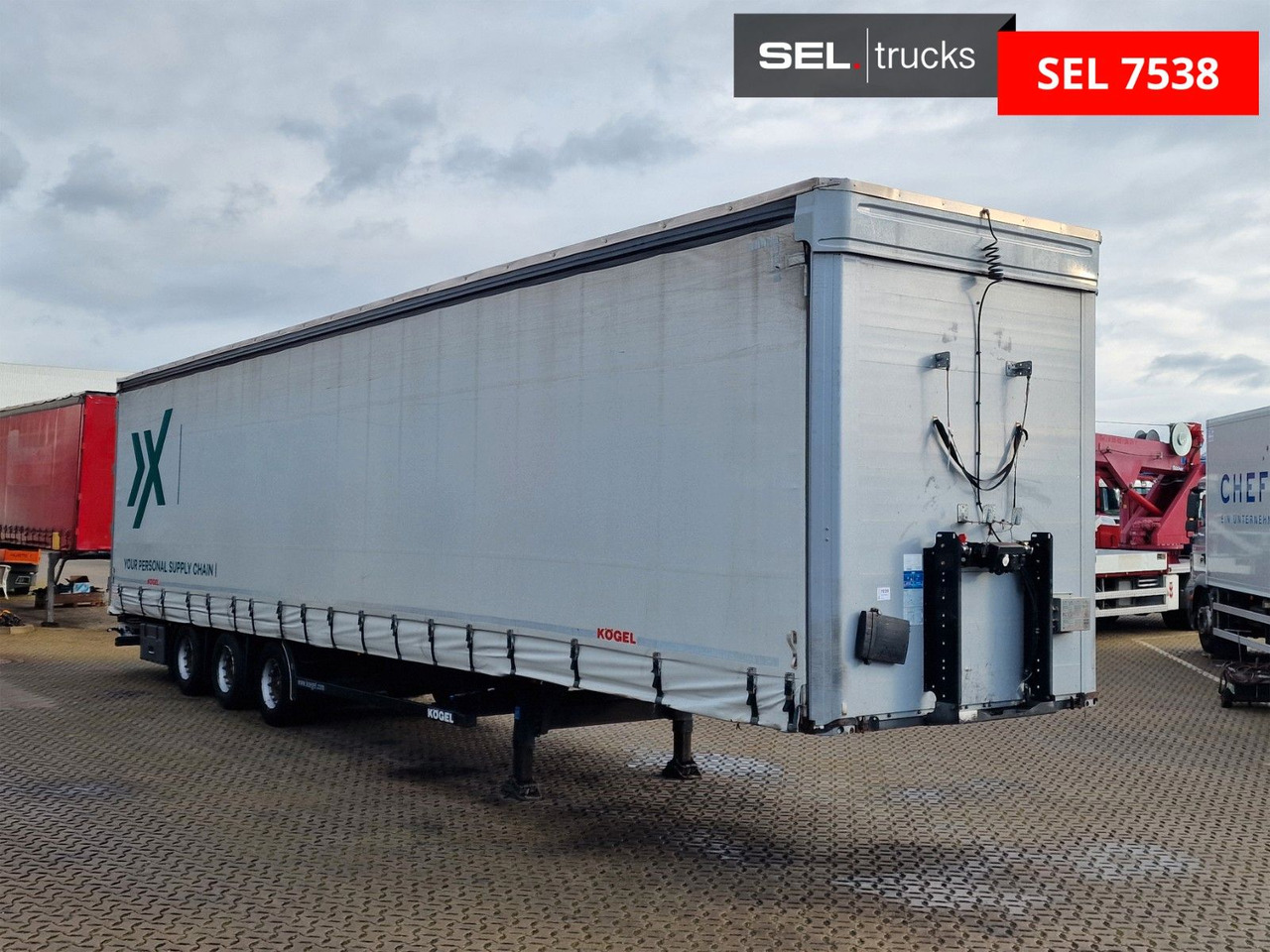 Kögel S24-1 / Hubdach / EDSCHA - Semirremolque lona: foto 3 Kögel S24-1 / Hubdach / EDSCHA - Semirremolque lona: foto 3