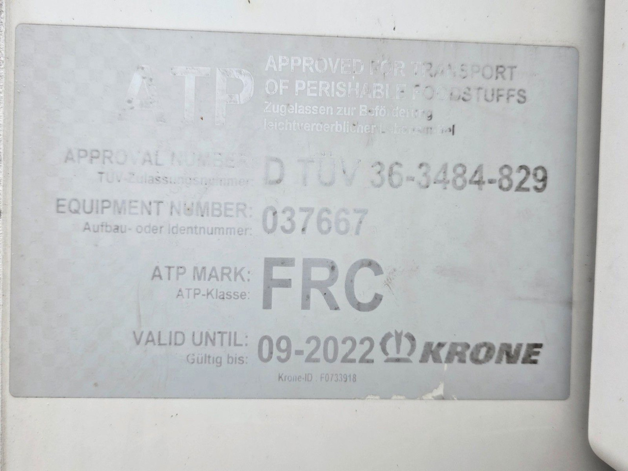 Semirremolque frigorífico Krone SD / Doppelverdampfer/ Vector 1950 Mt / FRC 2022: foto 29 Semirremolque frigorífico Krone SD / Doppelverdampfer/ Vector 1950 Mt / FRC 2022: foto 29