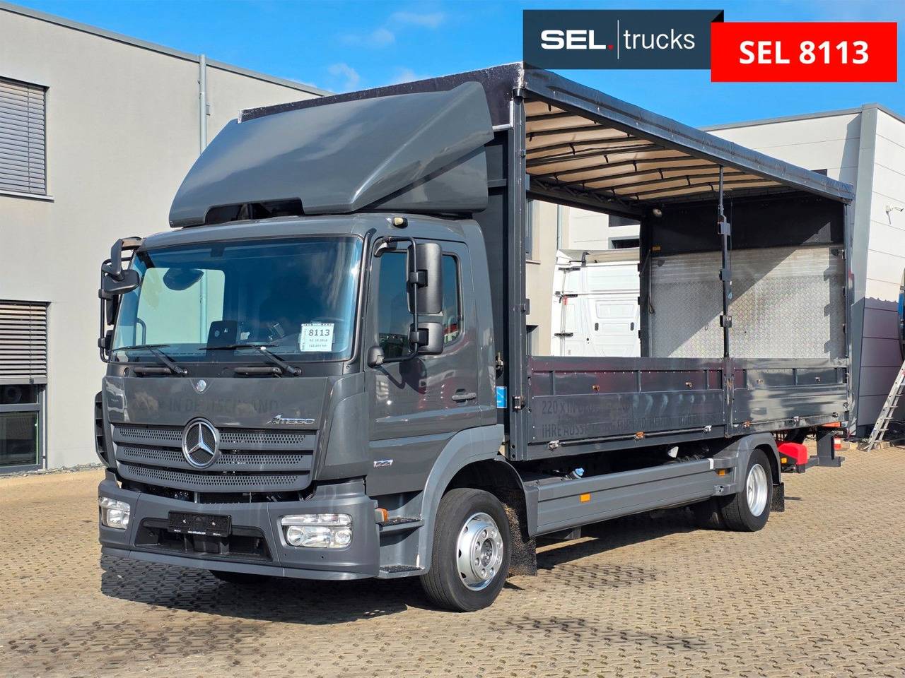 Mercedes-Benz Atego 1221 / Ladebordwand / Rückfahrkamera - Camión lona: foto 1 Mercedes-Benz Atego 1221 / Ladebordwand / Rückfahrkamera - Camión lona: foto 1