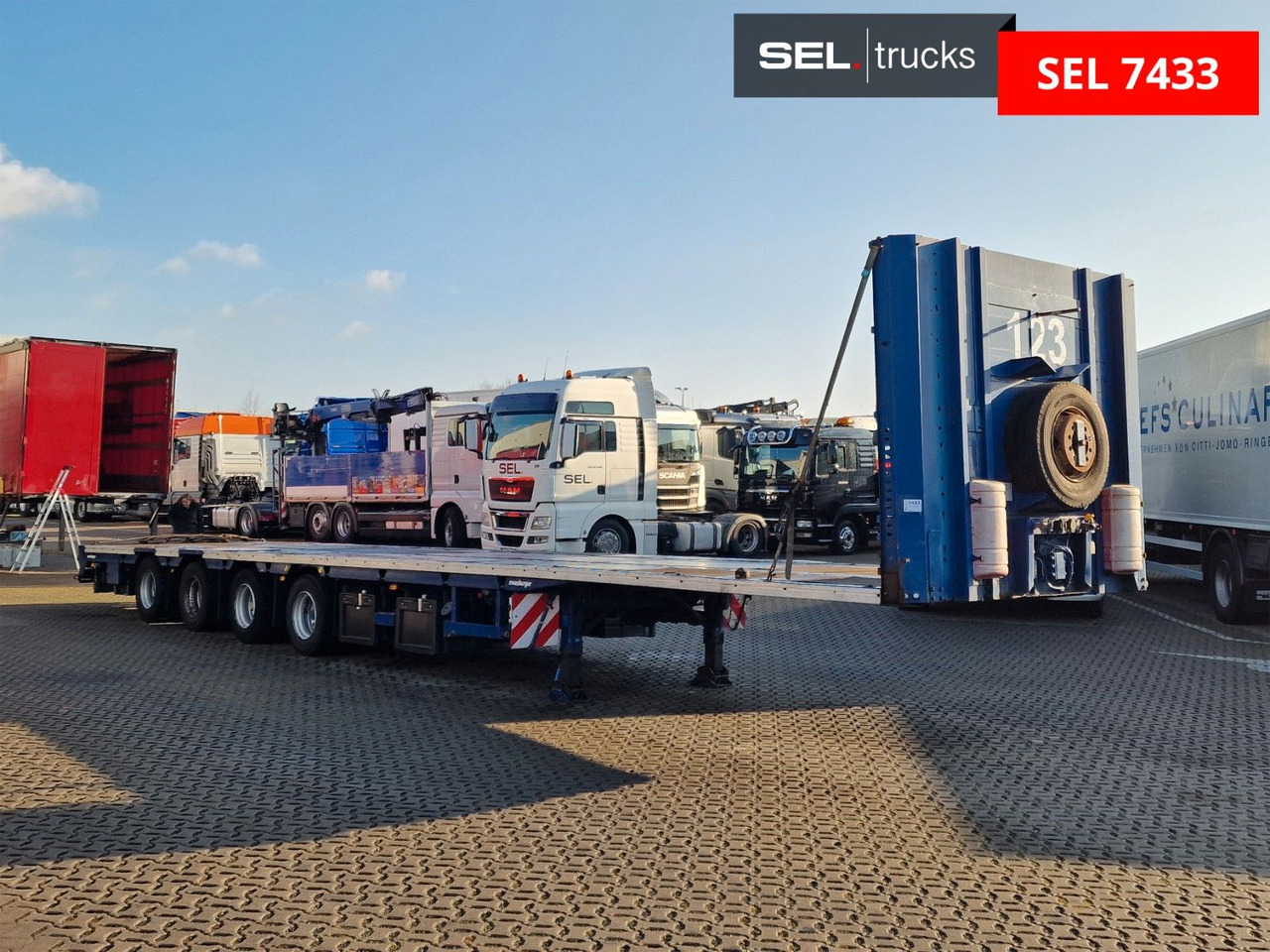Meusburger MPS-4 / Lenkachse / Liftachse - Semirremolque plataforma/ Caja abierta: foto 4 Meusburger MPS-4 / Lenkachse / Liftachse - Semirremolque plataforma/ Caja abierta: foto 4