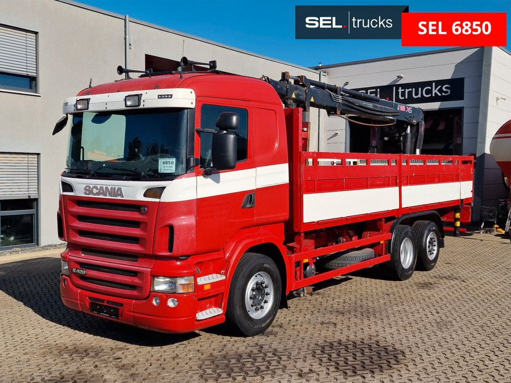 Scania R 380 LB6X2*4MNA / Retarder / HIAB 166K - Camión grúa, Camión caja abierta: foto 1 Scania R 380 LB6X2*4MNA / Retarder / HIAB 166K - Camión grúa, Camión caja abierta: foto 1