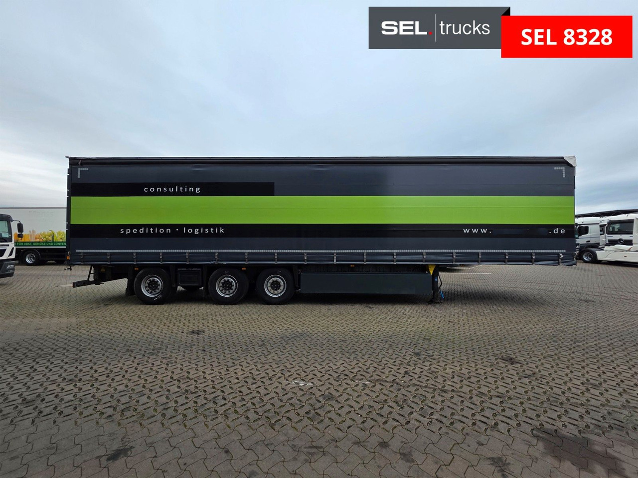 Schmitz Cargobull SCS 24 / Staplerhalter. / Palettenk. / Lenkachse - Semirremolque lona: foto 4 Schmitz Cargobull SCS 24 / Staplerhalter. / Palettenk. / Lenkachse - Semirremolque lona: foto 4