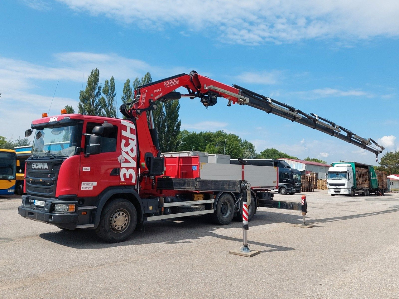Scania G 410LB 6x4 HNA + Kran Fassi F545RA.2.27 FLY-JIB - Camión caja abierta, Camión grúa: foto 5 Scania G 410LB 6x4 HNA + Kran Fassi F545RA.2.27 FLY-JIB - Camión caja abierta, Camión grúa: foto 5