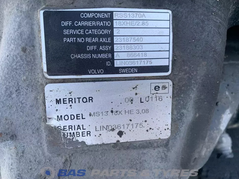 Meritor Differentieel Volvo RSS1370A 23194000 - Diferencial para Camión: foto 5 Meritor Differentieel Volvo RSS1370A 23194000 - Diferencial para Camión: foto 5