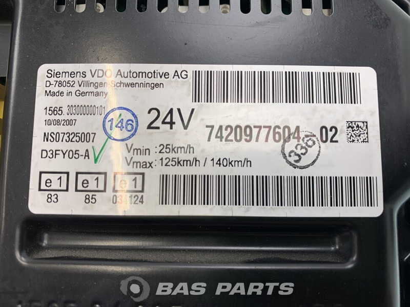 Renault Magnum Euro 4-5 Instrumentenpaneel Renault 7420977604 - Salpicadero para Camión: foto 3 Renault Magnum Euro 4-5 Instrumentenpaneel Renault 7420977604 - Salpicadero para Camión: foto 3