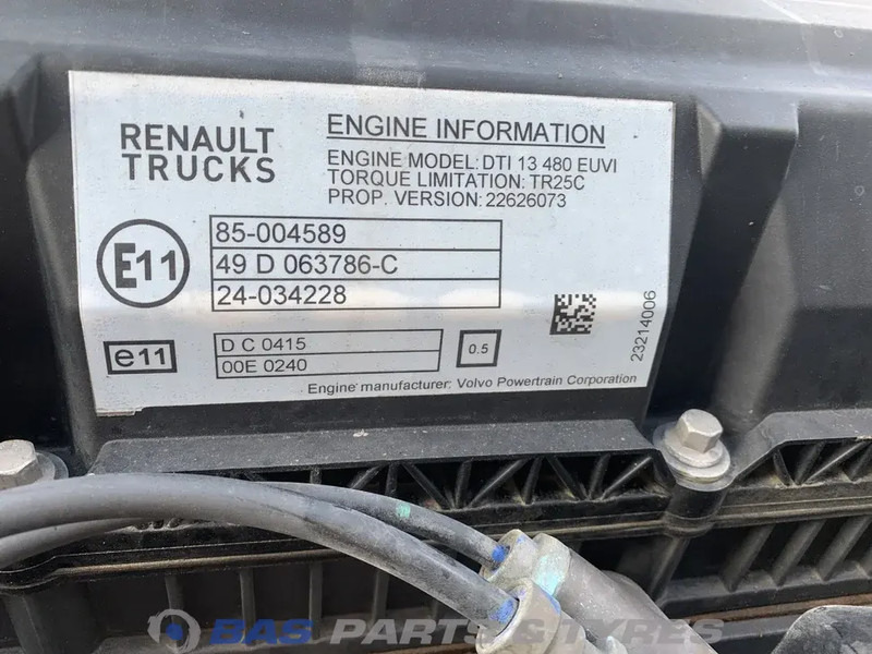 Renault T-Serie Motor Renault DTI13 480 K4 7485020846 - Motor para Camión: foto 5 Renault T-Serie Motor Renault DTI13 480 K4 7485020846 - Motor para Camión: foto 5