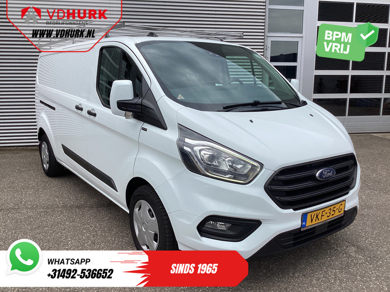 Furgoneta pequeña Ford Transit Custom 2.0 TDCI 130pk Aut. L2 Trend BPM VRIJ! NL Auto/ Imperiaal Camera/ Carplay/ Airco /PDC V+A/ Cruise/ Trekhaak /: foto 1