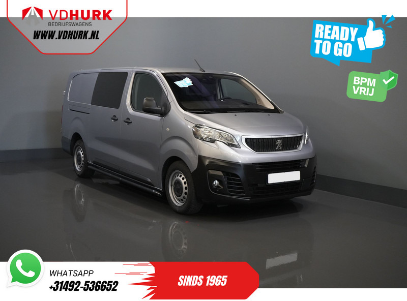 Furgoneta pequeña, Furgoneta combi Peugeot Expert 2.0 HDI 125 pk Aut. DC Dubbel Cabine Ready2Go BPM VRIJ! Ready2Go Adapt.Cruise/ 2xSchuifdeur/ Carplay/ Head-up/ Climate/ NL Auto: foto 1